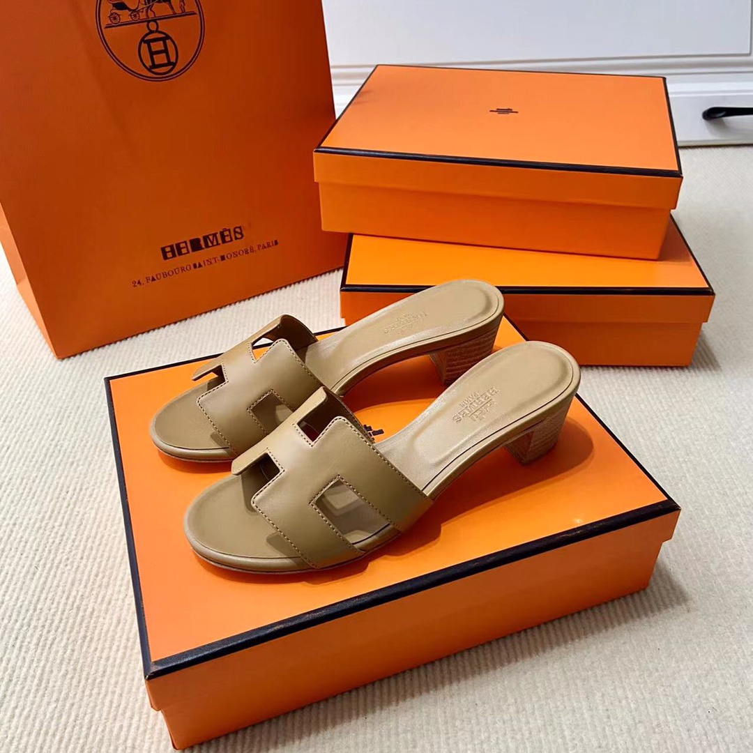 에르메스 올수공 오아시스 슬리퍼 샌들 스위프트 34